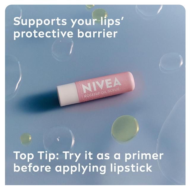 NIVEA Rosehip Oil Caring Scrub Lip Balm   4.8g