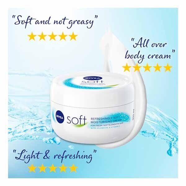 NIVEA Soft Moisturiser Cream for Face, Hands &amp;amp; Body, 500ml