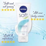NIVEA Soft Moisturiser Cream for Face Hands &amp;amp; Body   75ml
