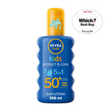 Nivea Sun Kids Protect &amp;amp; Care Coloured Sun Cream Spray SPF50+ 200ml