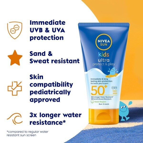 NIVEA SUN Kids Protect &amp;amp; Play Sun Cream Lotion SPF50+ 150ml