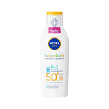 NIVEA Sun Kids Sensitive Protect &amp;amp; Care Suncream Lotion SPF 50+ 200ml