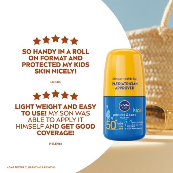 NIVEA SUN Kids Suncream Roll-On SPF 50+, 50ml