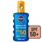 NIVEA SUN Protect &amp;amp; Dry Touch SPF 50 Sunscreen Spray   200ml