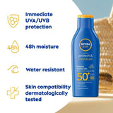 NIVEA SUN Protect &amp;amp; Moisture SPF 15 Sun Lotion    200ml