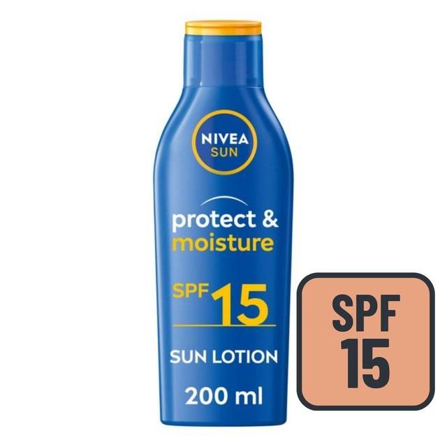 NIVEA SUN Protect &amp;amp; Moisture SPF 15 Sun Lotion    200ml