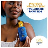 NIVEA SUN Protect &amp;amp; Moisture SPF 20 Sun Lotion Spray    200ml