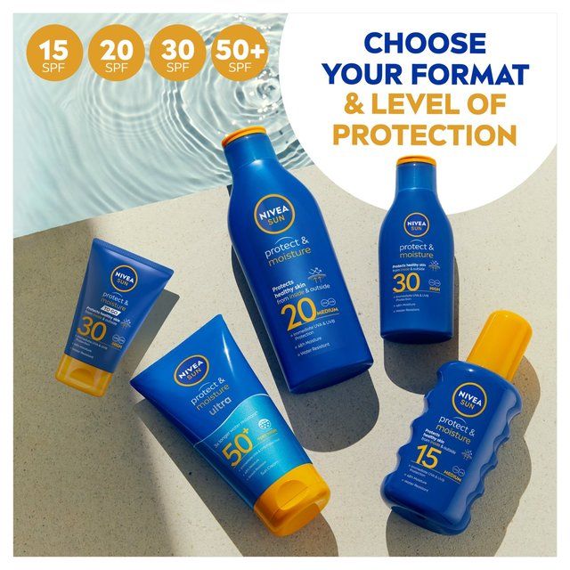 NIVEA SUN Protect &amp;amp; Moisture SPF 30 Sun Lotion     200ml