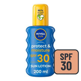NIVEA SUN Protect &amp;amp; Moisture SPF 30 Sun Lotion Spray   200ml