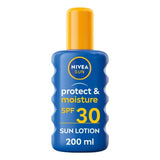 NIVEA SUN Protect &amp;amp; Moisture SPF 30 Sun Lotion Spray   200ml