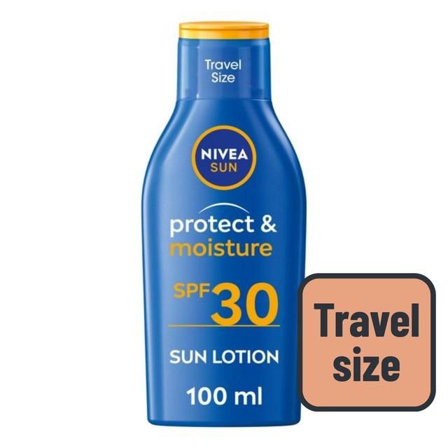 NIVEA SUN Protect &amp;amp; Moisture SPF 30 Sun Lotion Travel Size   100ml