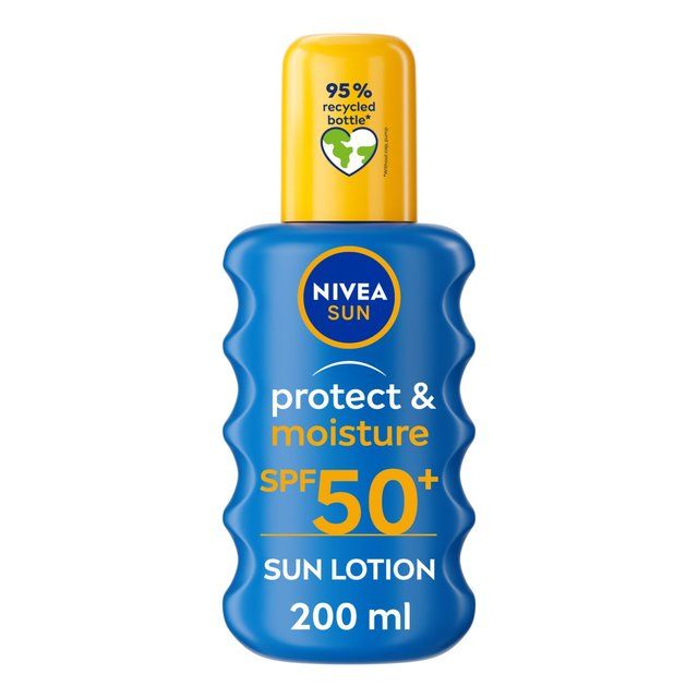 NIVEA SUN Protect &amp;amp; Moisture SPF 50+ Sun Lotion Spray    200ml