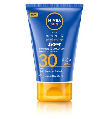 NIVEA SUN Protect &amp;amp; Moisture Sun Cream To Go SPF30 50ml Travel Size