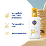 NIVEA SUN Sensitive SPF 30 Sun Lotion Spray   200ml