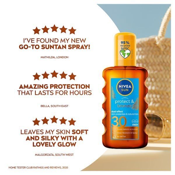 NIVEA SUN Tan Activating Oil SPF30 Protect&amp;amp;Bronze 200ml
