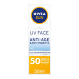 Nivea Sun UV Face Q10 Anti Age &amp;amp; Anti Pigment Sun Cream SPF50 50ml