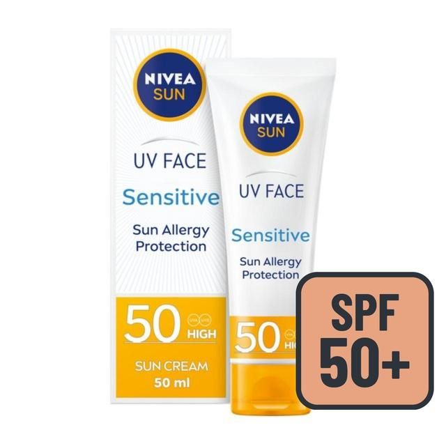 NIVEA SUN UV Face SPF 50 Sensitive Sun Cream   50ml