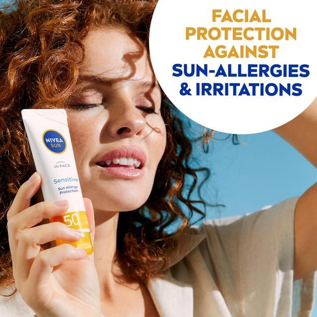 NIVEA SUN UV Face SPF 50 Sensitive Sun Cream   50ml