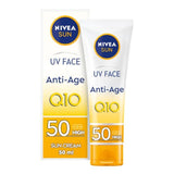 NIVEA SUN UV Face SPF 50 Sun Cream Q10 Anti-Age   50ml
