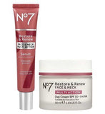 No7 Restore &amp;amp; Renew MULTI ACTION Day Cream &amp;amp; Serum Bundle