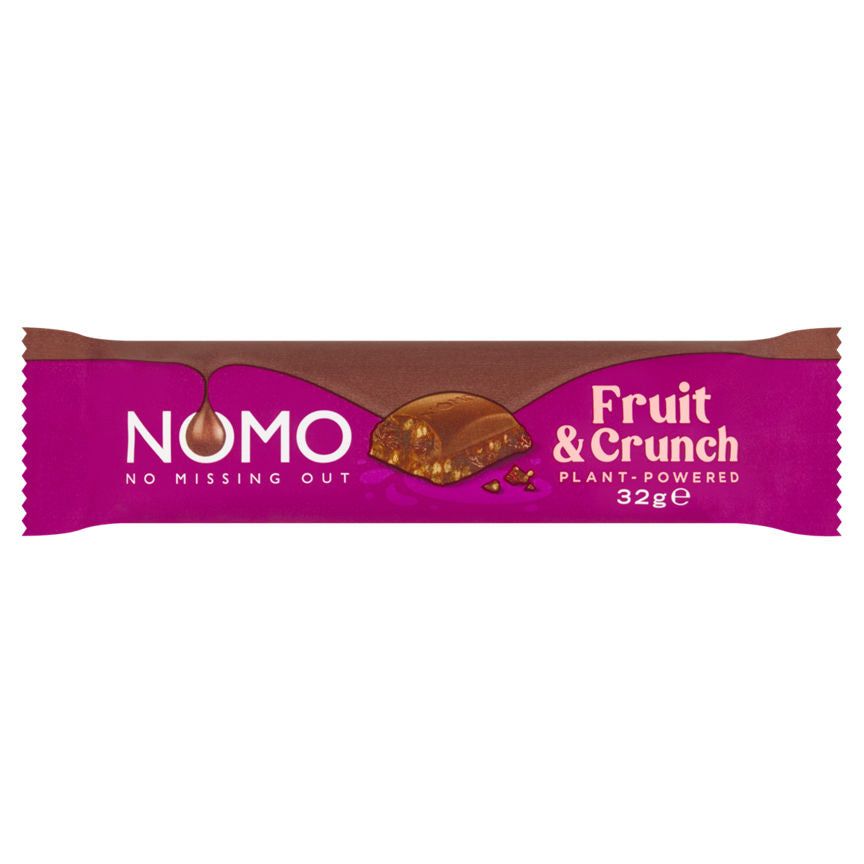 NOMO Fruit &amp;amp; Crunch Choc Bar