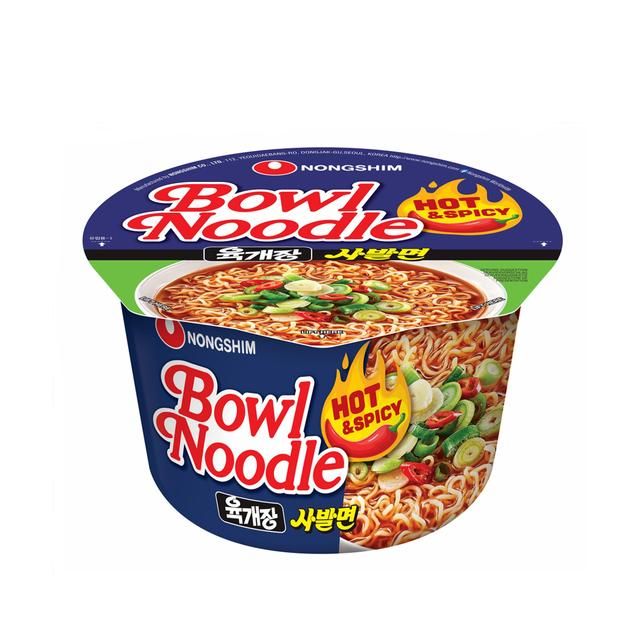 Nongshim Hot &amp;amp; Spicy Bowl Noodles   100g