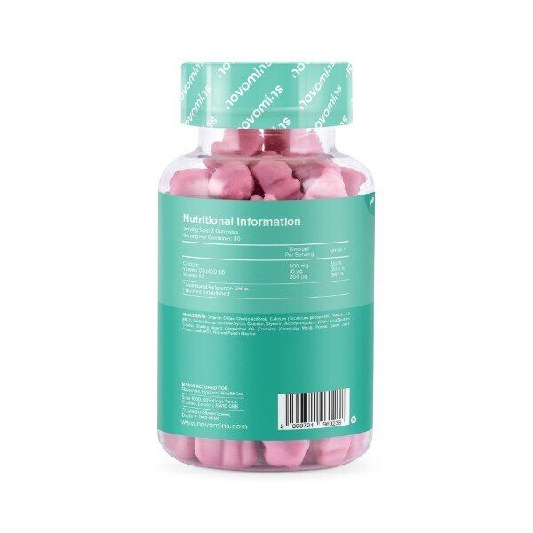 Novomins Calcium &amp;amp; Vitamin D - 60 Gummies