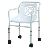 NRS Healthcare Height Adjustable Economy Mobile Shower&amp;nbsp;Chair