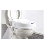 NRS Healthcare Linton Plus Raised Toilet Seat with Lid - 100mm/4Inches