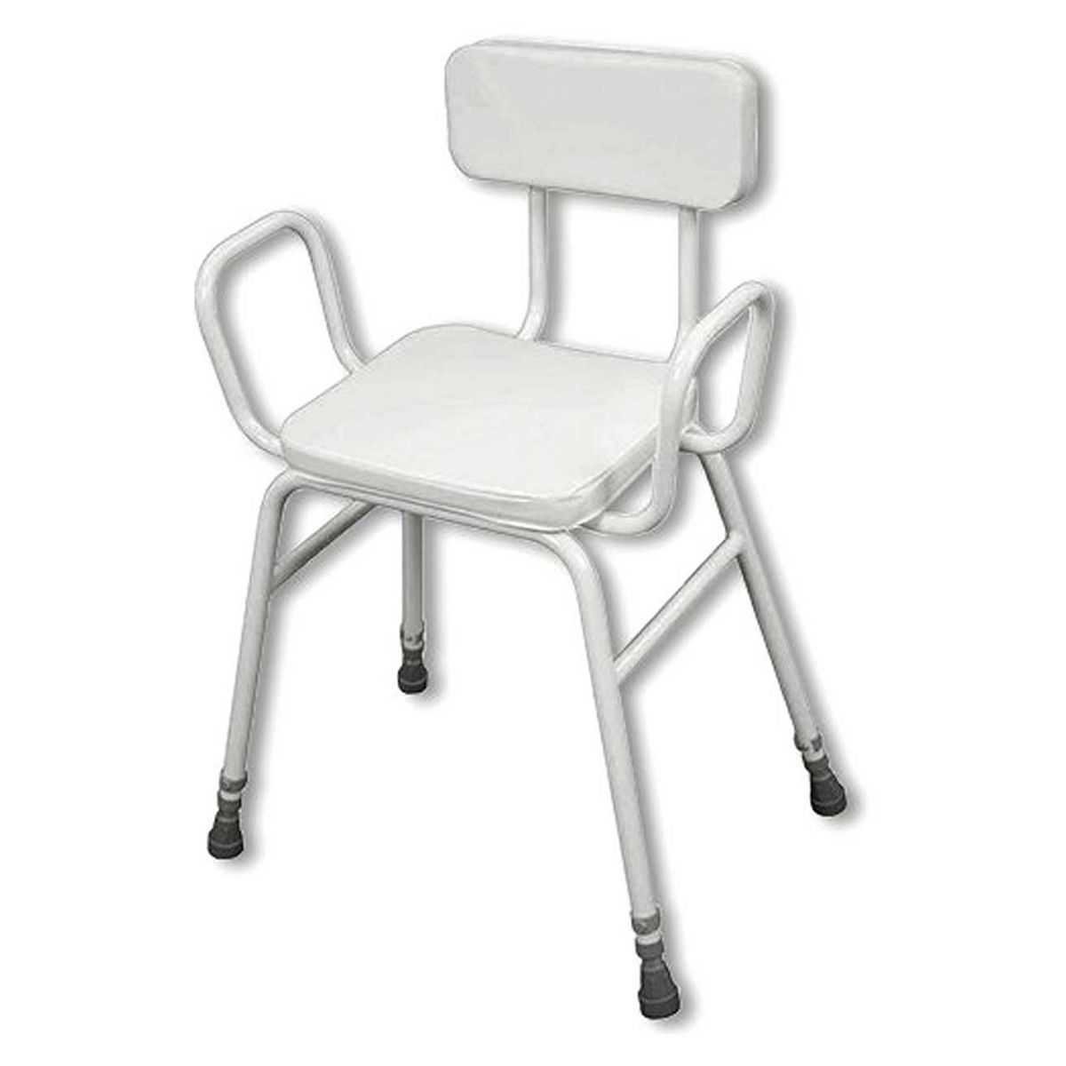 NRS Healthcare Malvern Stool With Arms &amp;amp; Padded Back
