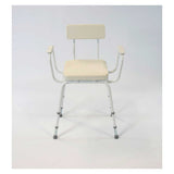 NRS Healthcare Malvern Stool with PU Arms &amp;amp; Padded Back