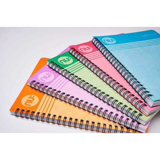 Nu Cloud Pastel A4 Pink Wiro Notebook - 110 pgs