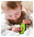 Nuby Avocado Silicone Wooden Teether