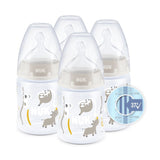 NUK First Choice+ 150ml Temperature Control Bottle with Silicone Teat - 4 Pack