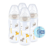 NUK First Choice+ 300ml Temperature Control Bottle with Silicone Teat 4   4 per pack