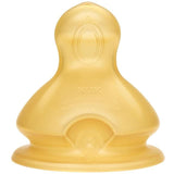 NUK First Choice+ Bottle Teat 6-18 Months Latex with Medium Feed Hole 2   2 per pack