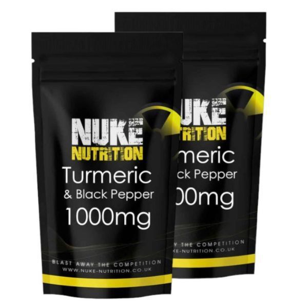 Nuke Nutrition Turmeric &amp;amp; Black Pepper Capsules 1000mg-120ct