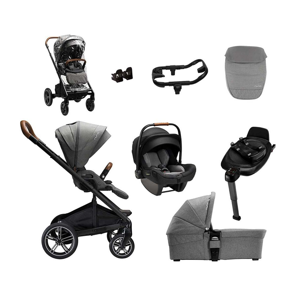 Nuna, MIXX Next Generation PIPA Bundle, Granite R129