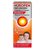 Nurofen for Children 3mths - 9yrs Ibuprofen - Strawberry 100ml