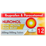 Nuromol Pain Relief Ibuprofen &amp;amp; Paracetamol Tablets   12 per pack