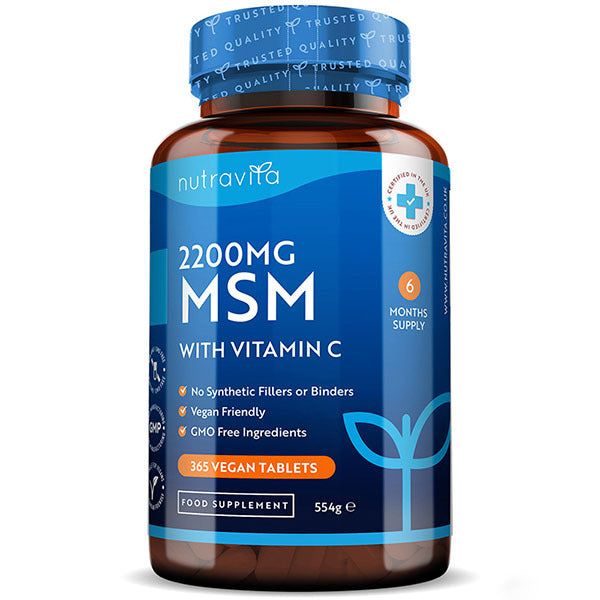 Nutravita MSM 2200mg - 365 Vegan Tablets