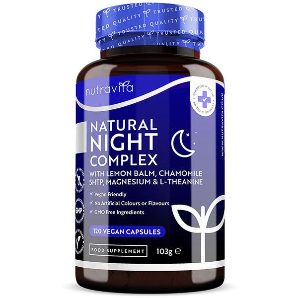 Nutravita Sleep Complex, Chamomile &amp;amp; Magnesium-120Vegan Caps