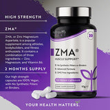 Nutravita ZMA Muscle Support - 120 Vegan Capsules