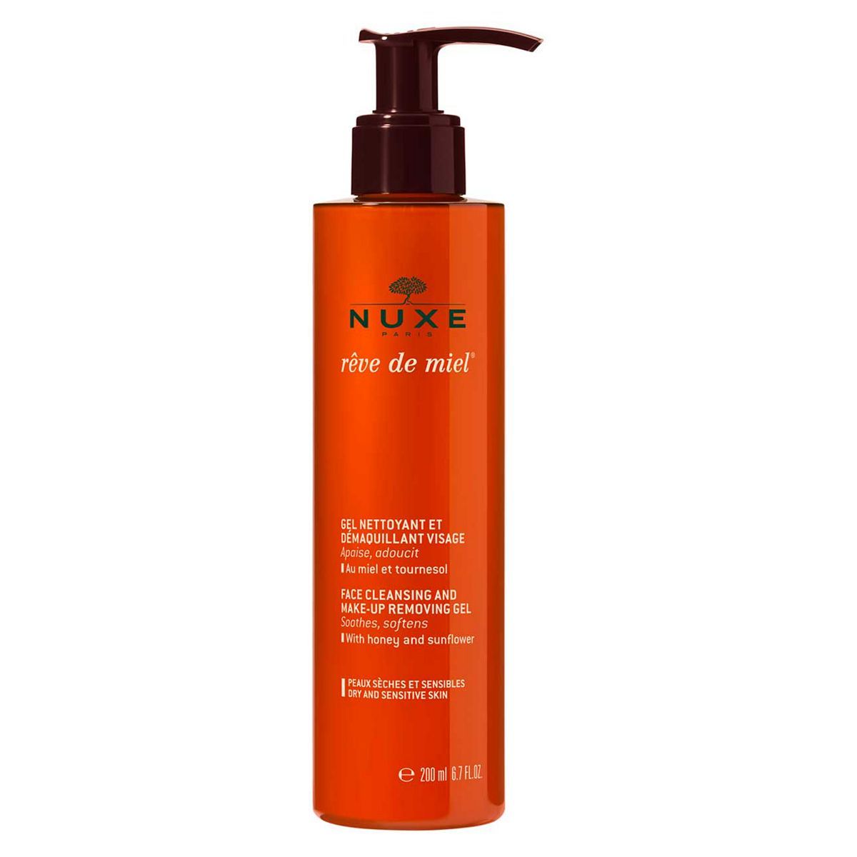 NUXE R&amp;ecirc;ve de Miel&amp;reg; Face Cleansing and Make-Up Removing Gel 200ml
