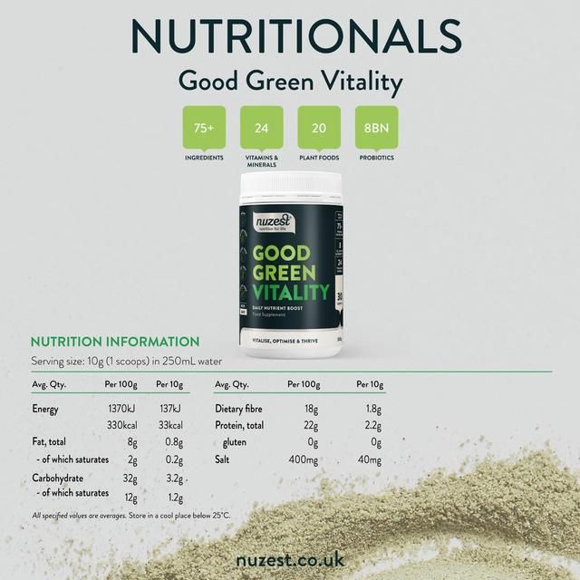 Nuzest Good Green Vitality Daily Nutrient Boost   300g