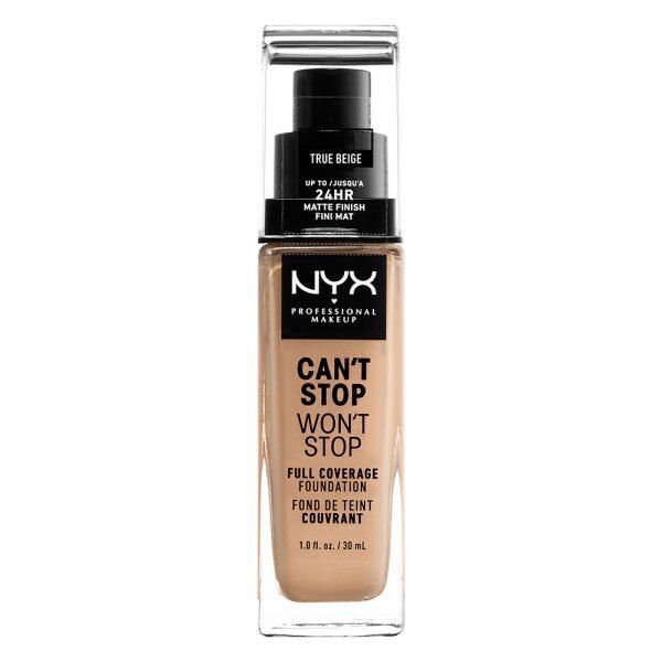 NYX Professional Makeup Cant Stop Foundation Porcelain TRUE BEIGE