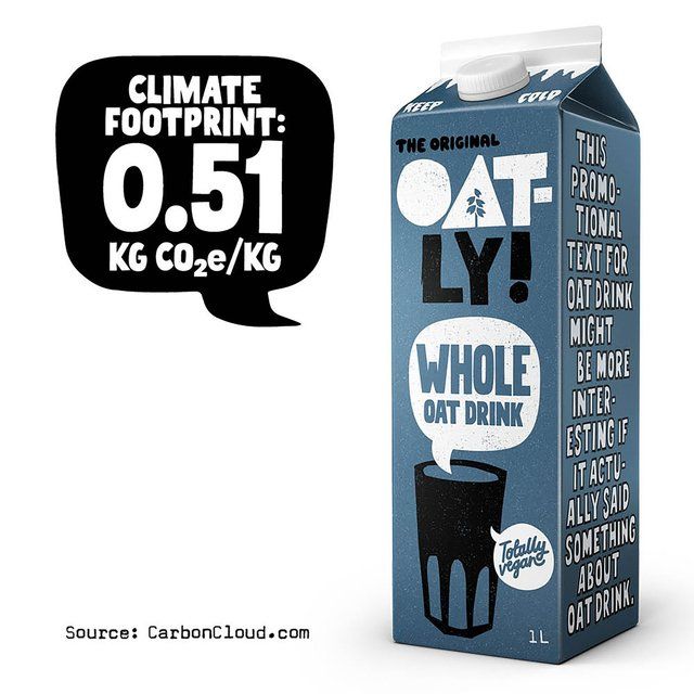 Oatly Oat Drink Whole Chilled    1L