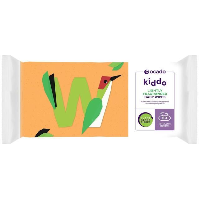 Ocado Kiddo Lightly Fragranced Baby Wipes   60 per pack