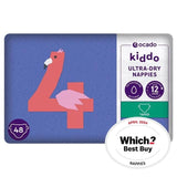 Ocado Kiddo Ultra-Dry Nappies Size 4 (7-14kg)   48 per pack