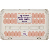 Ocado Mixed Weight Free Range Eggs   15 per pack
